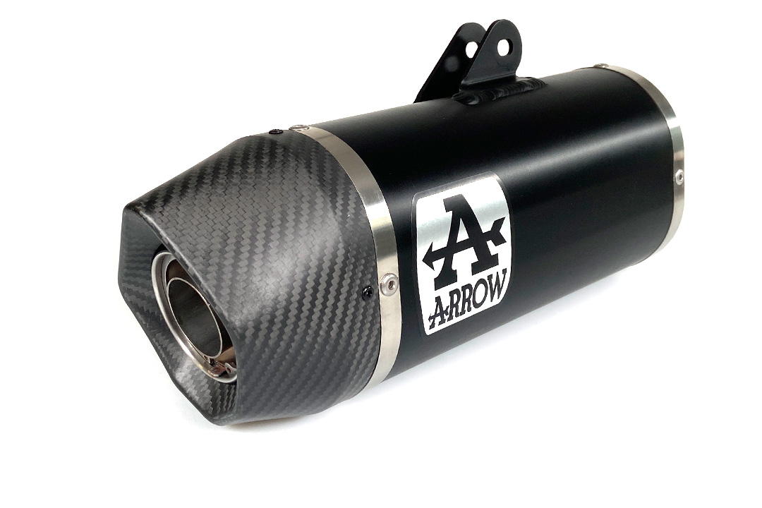 ARROW Exhaust DARK INDY RACE Aluminium for Husqvarna Svartpilen 125 Model Year 2021-