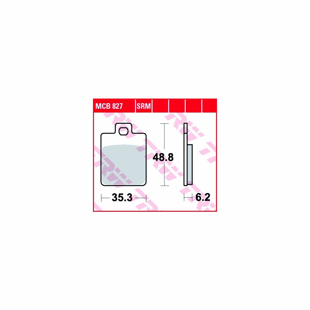TRW brake pad Set Sinter Scooter MCB827SRM
