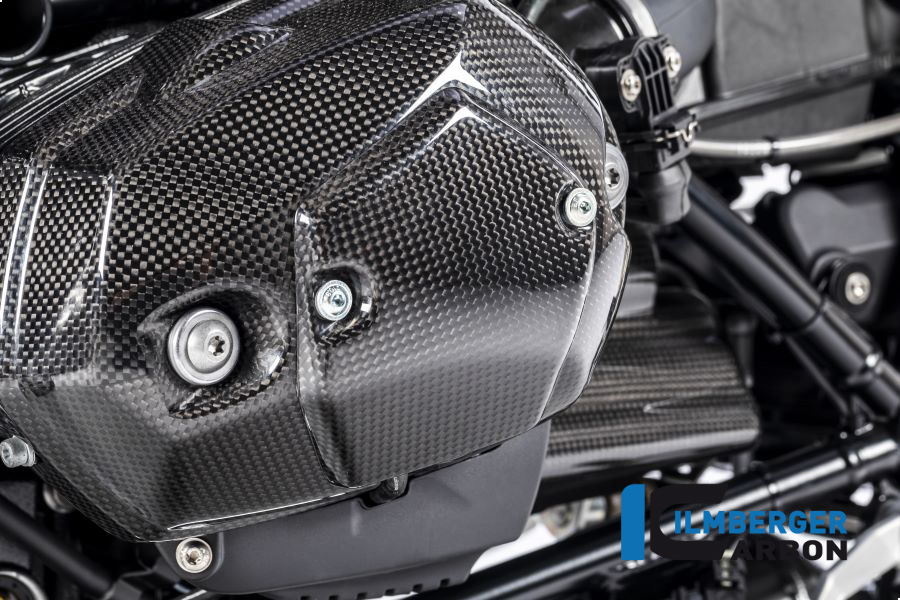 Ilmberger Carbon valve cover left side L/S, glossy, BMW R nineT 2014-2017, R nineT Racer, Scrambler, Urban GS 2016-
