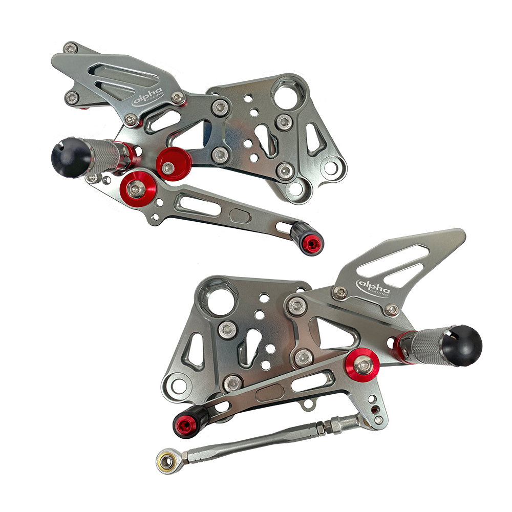 >TRACK< footrest system, titanium-coloured, KTM RC390 2014- ABE