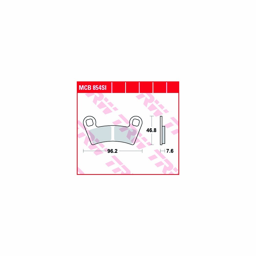TRW Brake Pad Set Sinter Offroad MCB854SI