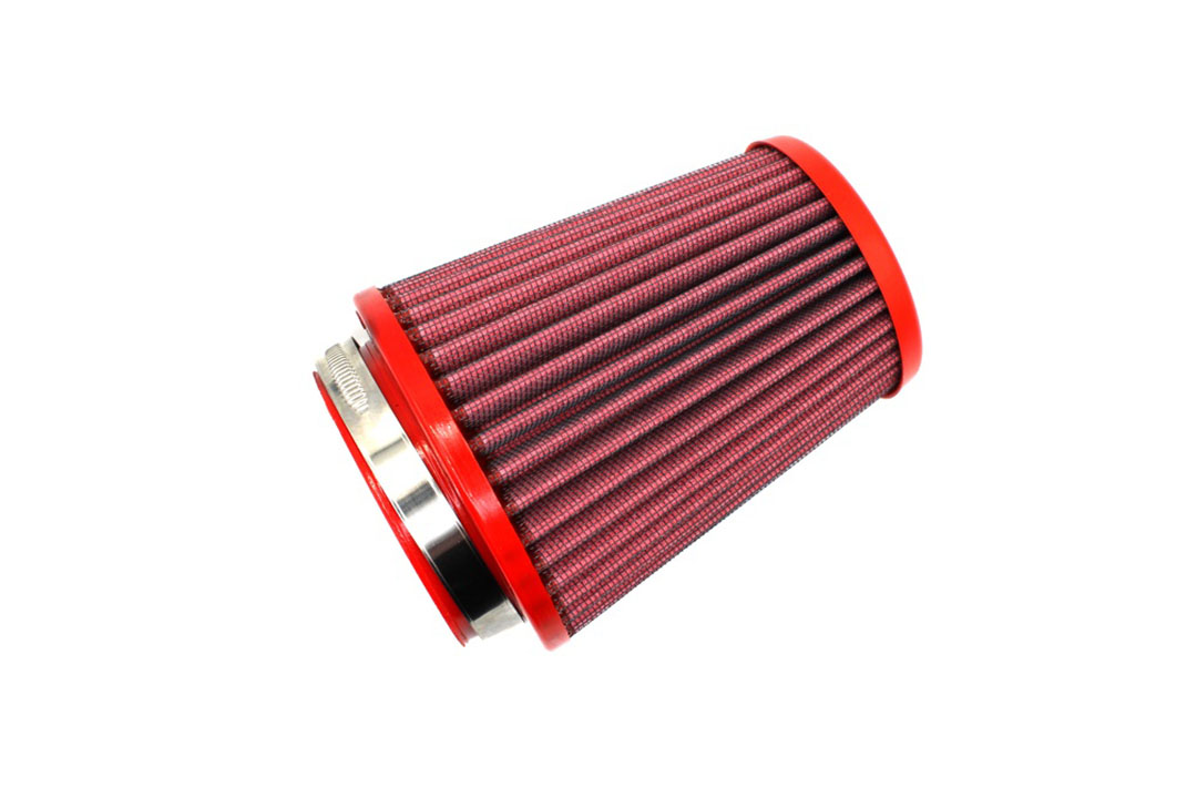 BMC Universal Conical Sport Air Filter, 76 mm Diameter, 151 mm Length, Central, Plastic Cap