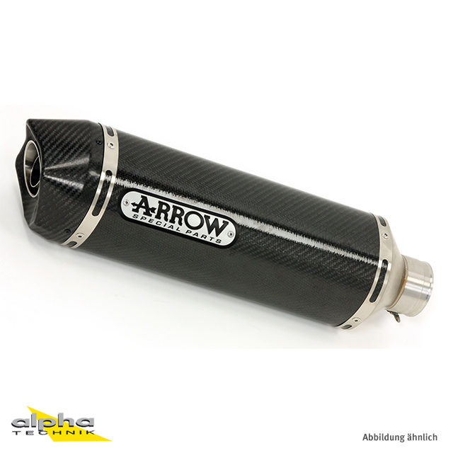 ARROW STREET THUNDER Exhaust for Honda CBR650F 2014-, Carbon (Only with ARROW Header)