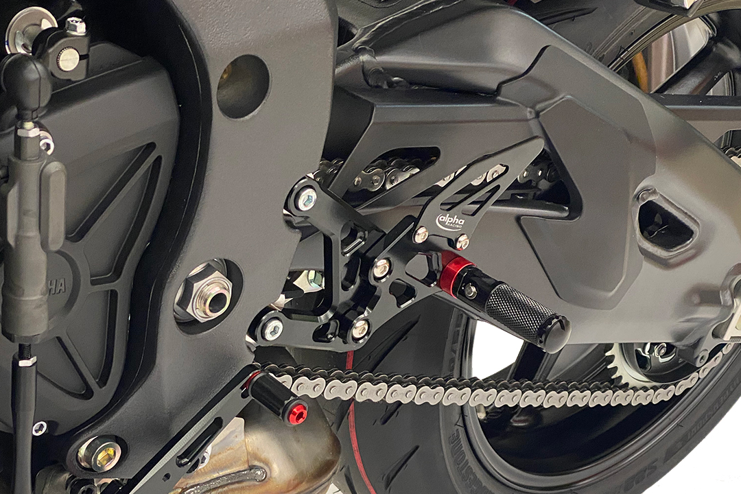 >TRACK< Rearset System black Yamaha MT10 2016- ABE