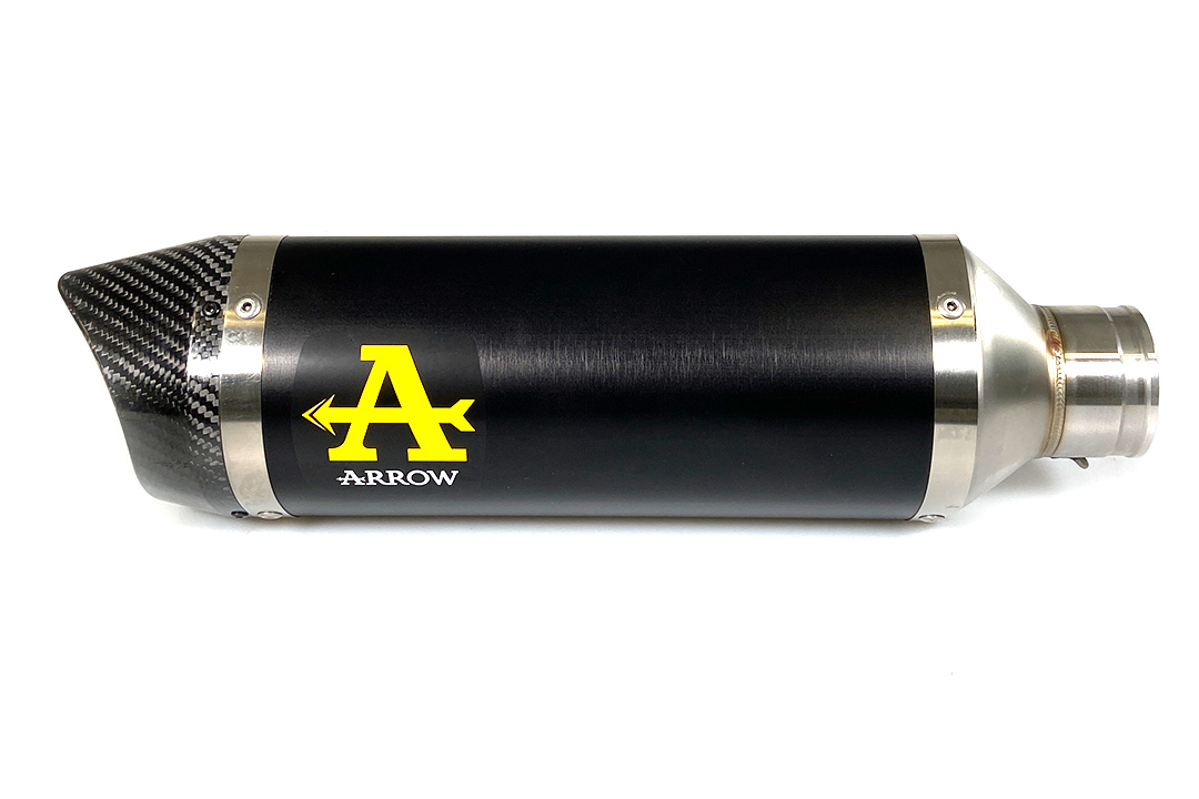 ARROW DARK THUNDER Aluminium Exhaust with Carbon End Cap for Yamaha MT-07 2021-