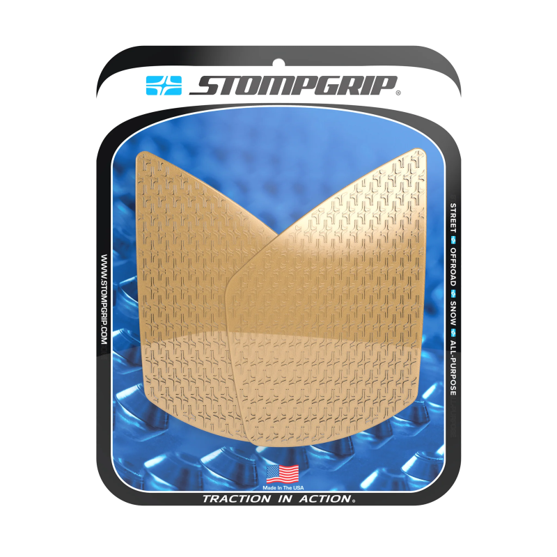 Stompgrip Tank Pad klar, Icon, Streetbike Tank Kit für KTM, 390 RC, 2022-2026, Triumph Street Triple 765 R, RS, Moto 2, 2023-2026