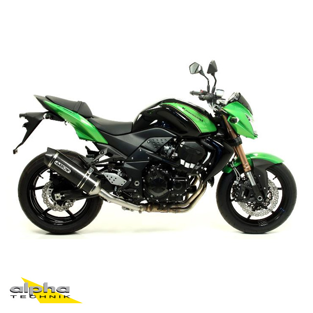 ARROW RACE TECH exhaust for Kawasaki Z750/Z750R/Z800 2007-16, made of aluminium, black