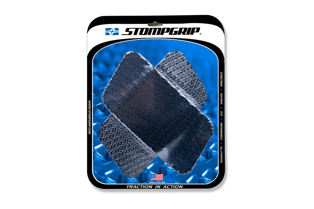 Stompgrip Universal Rectangular Black Traction Pads for Honda ST1300, 2002-2012, XRV750 Africa Twin, 2000-2003 and Yamaha XT1200Z Super Tenere (Worldcrosser), 2012-2015