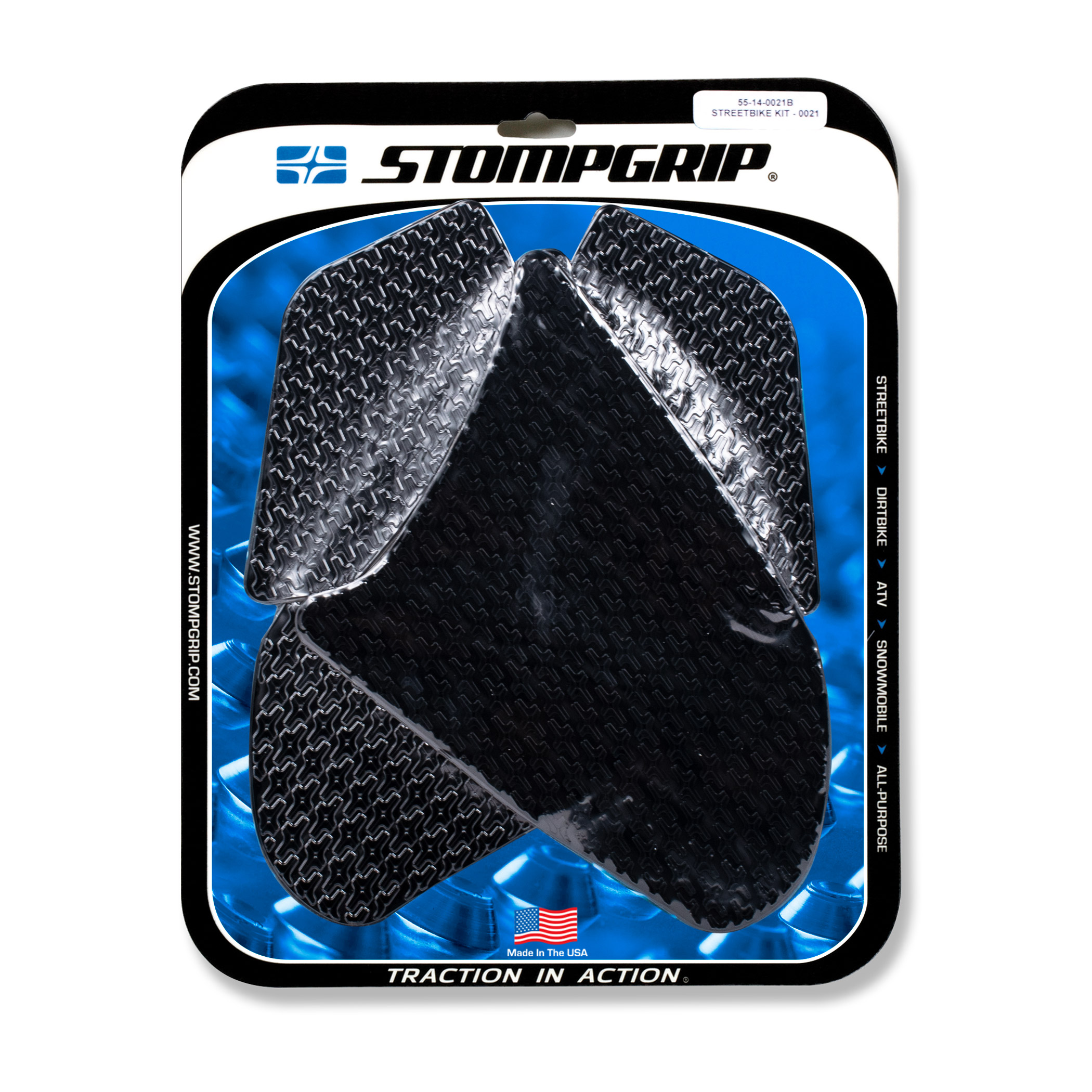 Stompgrip Traction Pads black, for Honda CBR1000RR, 2008-2011