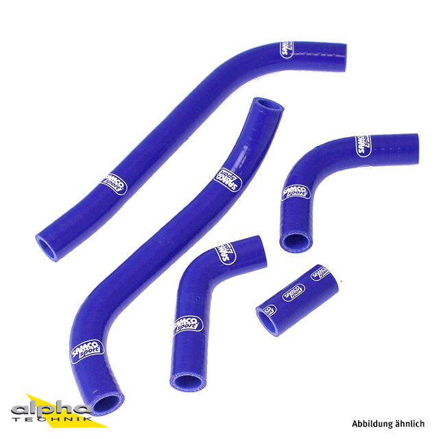 SAMCO SPORT Silicone Hose Kit, blue, for Yamaha TZ250 Model Year 1988-1989