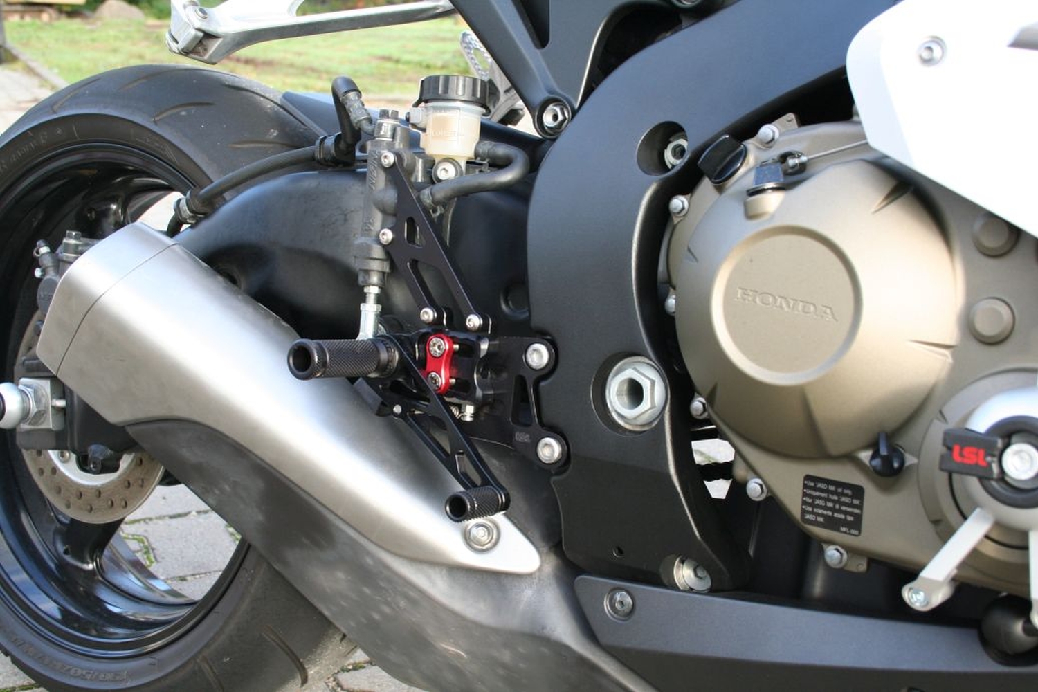 LSL 2Slide Rearset for CBR 1000RR from 2008, Racing, black-red