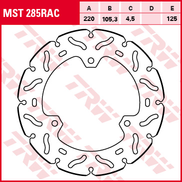 TRW brake disc Sportive Fixed MST285RAC