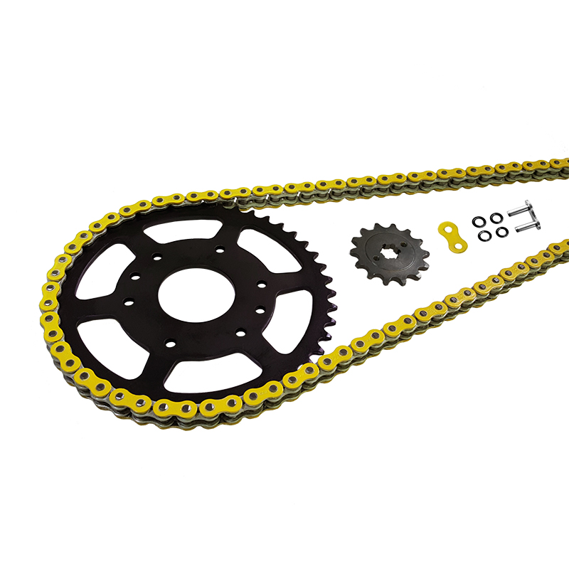 EK-Chain chain Kit 525 MVXZ-2 for Benelli TRK502 from model year 2018- Yellow