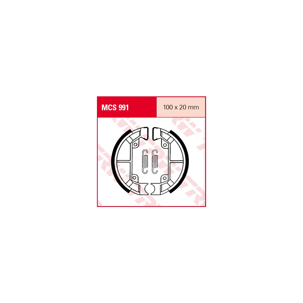 TRW LUCAS brake shoes kit MCS991
