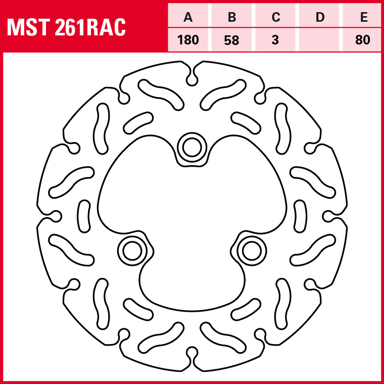 TRW brake disc Sportive fixed MST261RAC