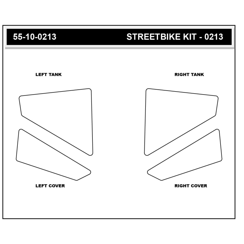 Stompgrip fuel tank Pad clear, Icon, Streetbike fuel tank Kit, for KTM, 1390 Super Duke R EVO 2024-2025