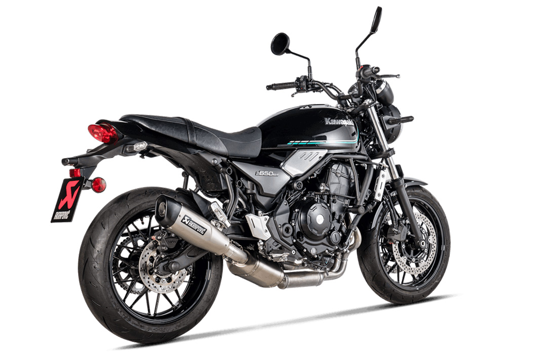 Akrapovic Slip-On Line (Titanium) Exhaust Kawasaki Z650RS from model year 2022-
