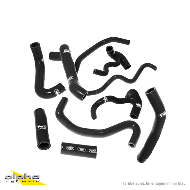 SAMCO SPORT Silicone Hose Kit Black for Ducati Streetfighter 848 S Streetfighter S Model Year 2009-2015