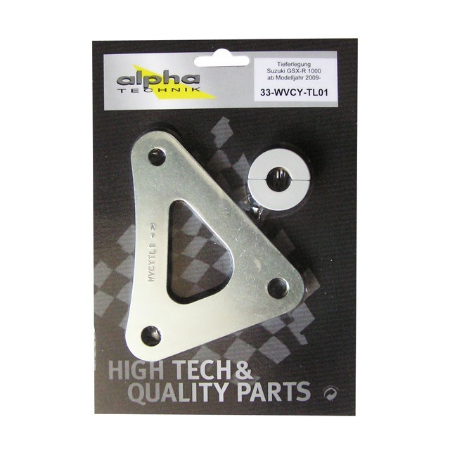 alpha Technik Lowering Kit 30mm for Suzuki GSXR1000; Type WVCY; Model Year 2009-