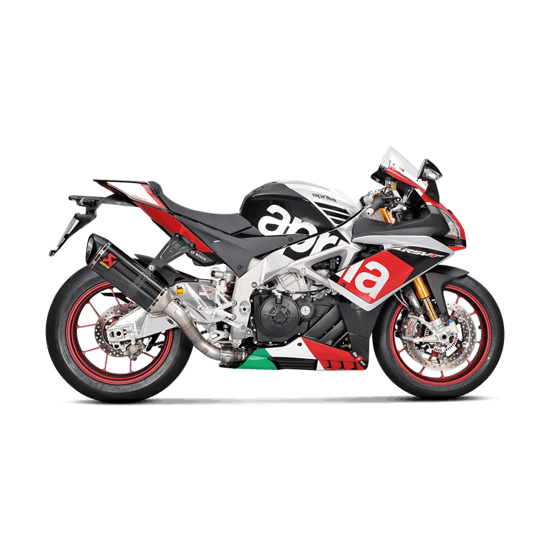 Akrapovic Slip-on Exhaust attachment, bracket (Carbon) exhaust system for Aprilia RSV4 Model Year 2015-2018, Tuono V4 2017-2025