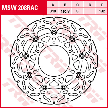 TRW brake disc Sporty floating MSW208RAC