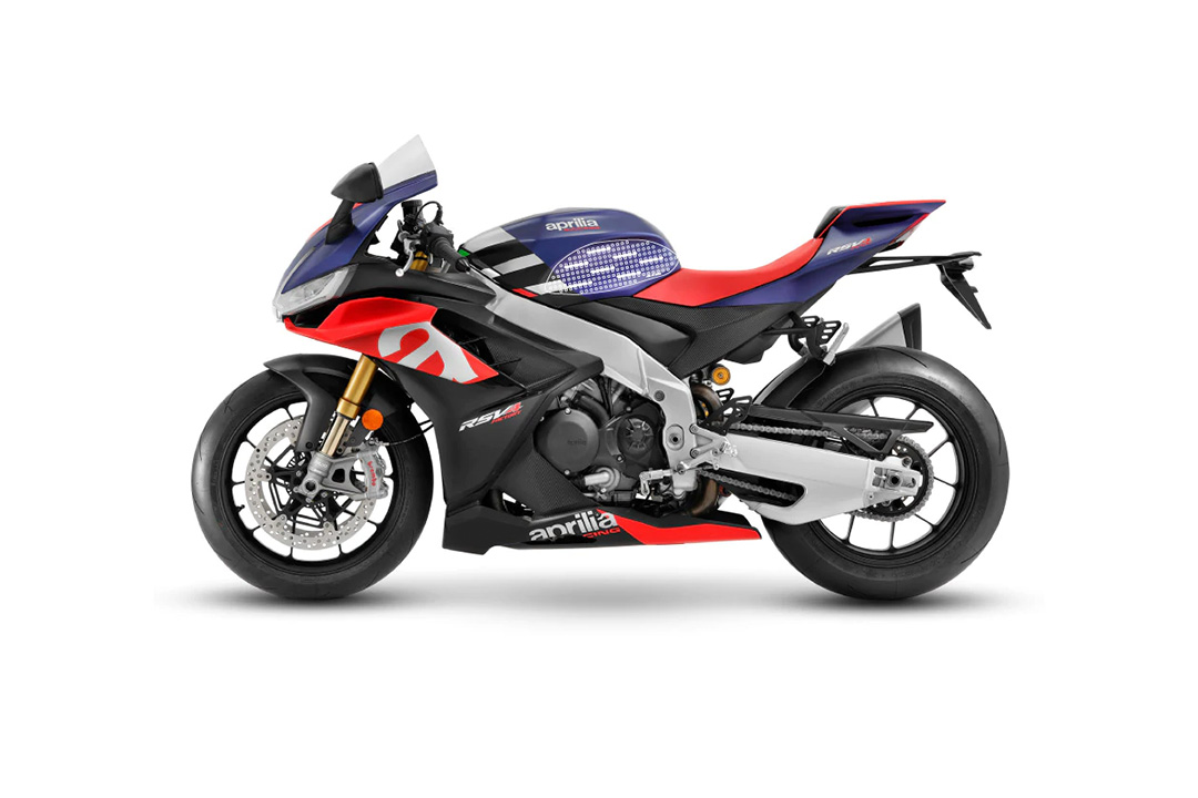 Stompgrip fuel tank Pad black, Volcano, Streetbike fuel tank Kit, for Aprilia RSV4 (Factory), Tuono V4 1100 (Factory), 2021-2025