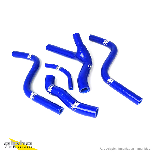 SAMCO SPORT Silicone Hose Kit blue for Honda CR250R model year 1985-1987