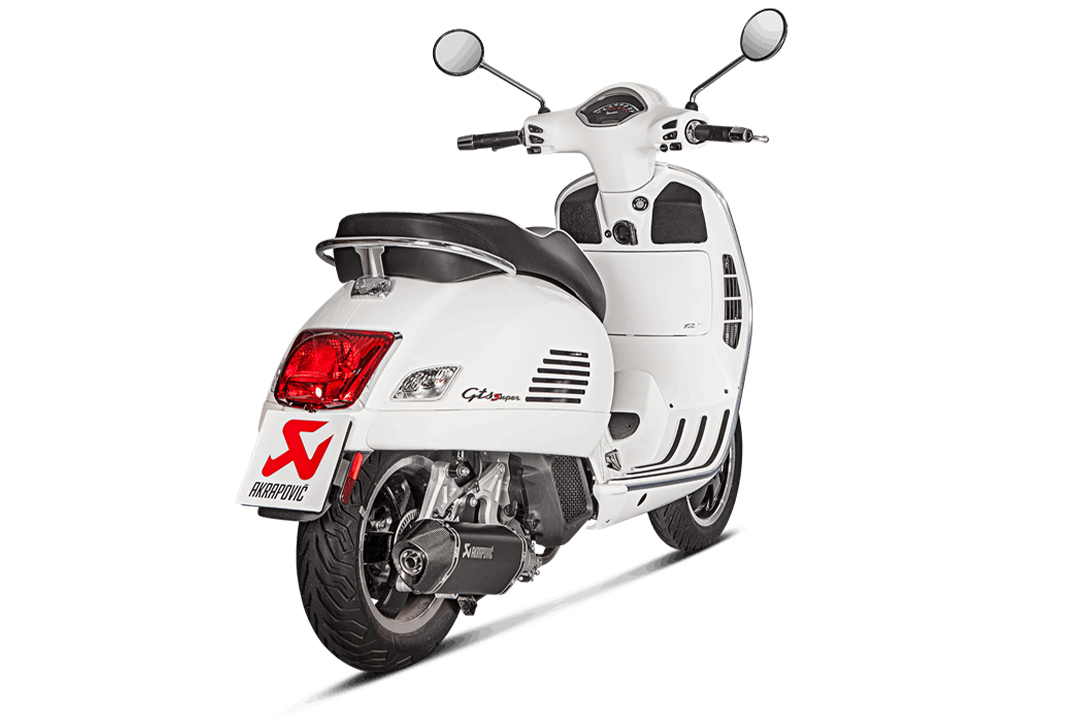 Akrapovic Slip-On Line (SS) Exhaust for Vespa GTS Super 125 / Sport / Tech from model year 2021