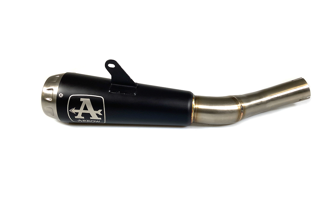 ARROW PRO RACE Black Stainless Steel Exhaust for Honda CB500F / CBR500R 2019-2020