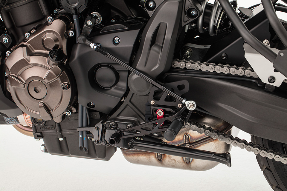 LSL 2Slide Rearset for Yamaha MT07, XSR700, 2017- , black-red