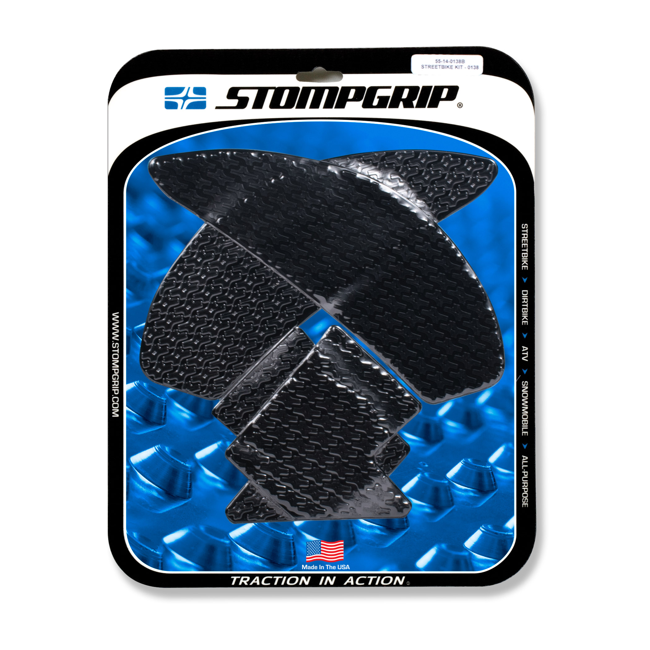 Stompgrip Traction Pads black, for Yamaha MT10, 2017-2021