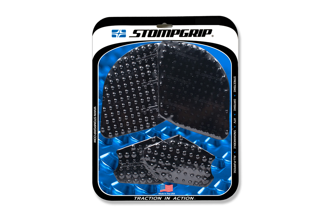 Stompgrip fuel tank Pad, Black, Volcano, Street Bike fuel tank Kit - fuel tank Sides, for Ducati Panigale V4 2022
