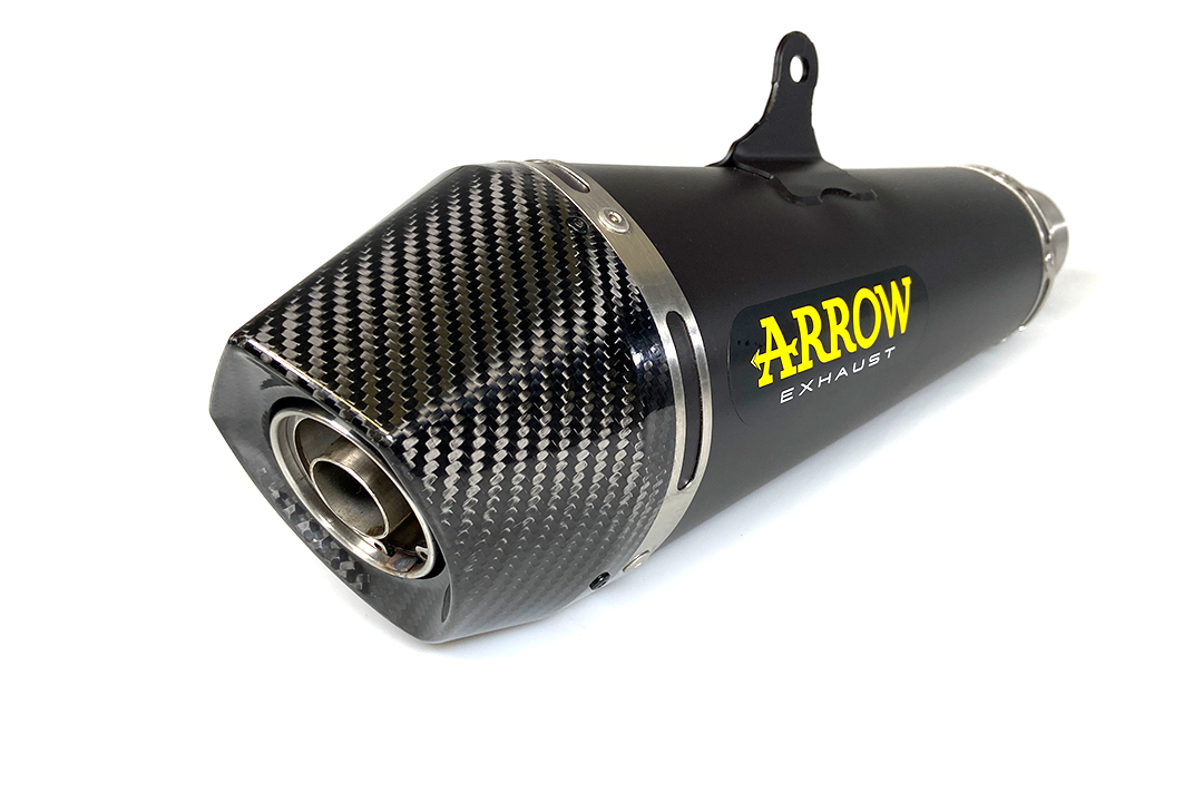 ARROW exhaust system X-KONE black stainless steel for Kawasaki Z650 and Ninja 650 model year 2021-