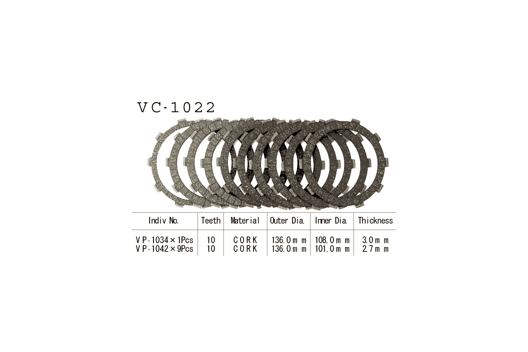 Vesrah clutch disc Kit Honda