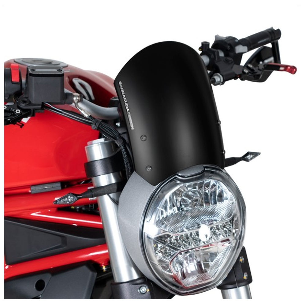 Barracuda Aerosport Aluminium Windshield, Black for Ducati Monster 796