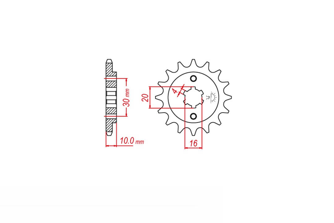 ENUMA chainnsatz 520 H for Cagiva Mito 125 Evolution Model Year 2000-2004