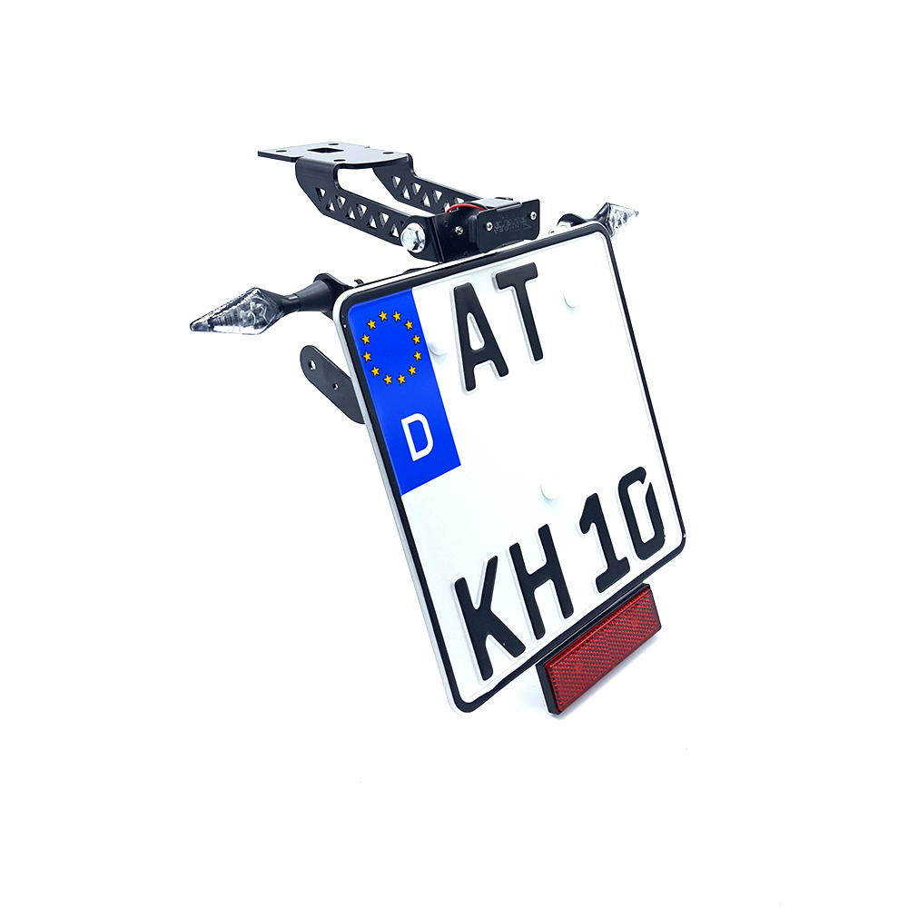 alpha Technik Number Plate Holder for Kawasaki ZX-6R; Type ZX636G; Model Year 2019-