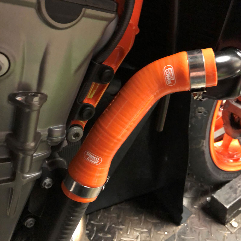 SAMCO SPORT Silicone Hose Kit Orange for KTM 890 Duke R Model Year 2020-2024