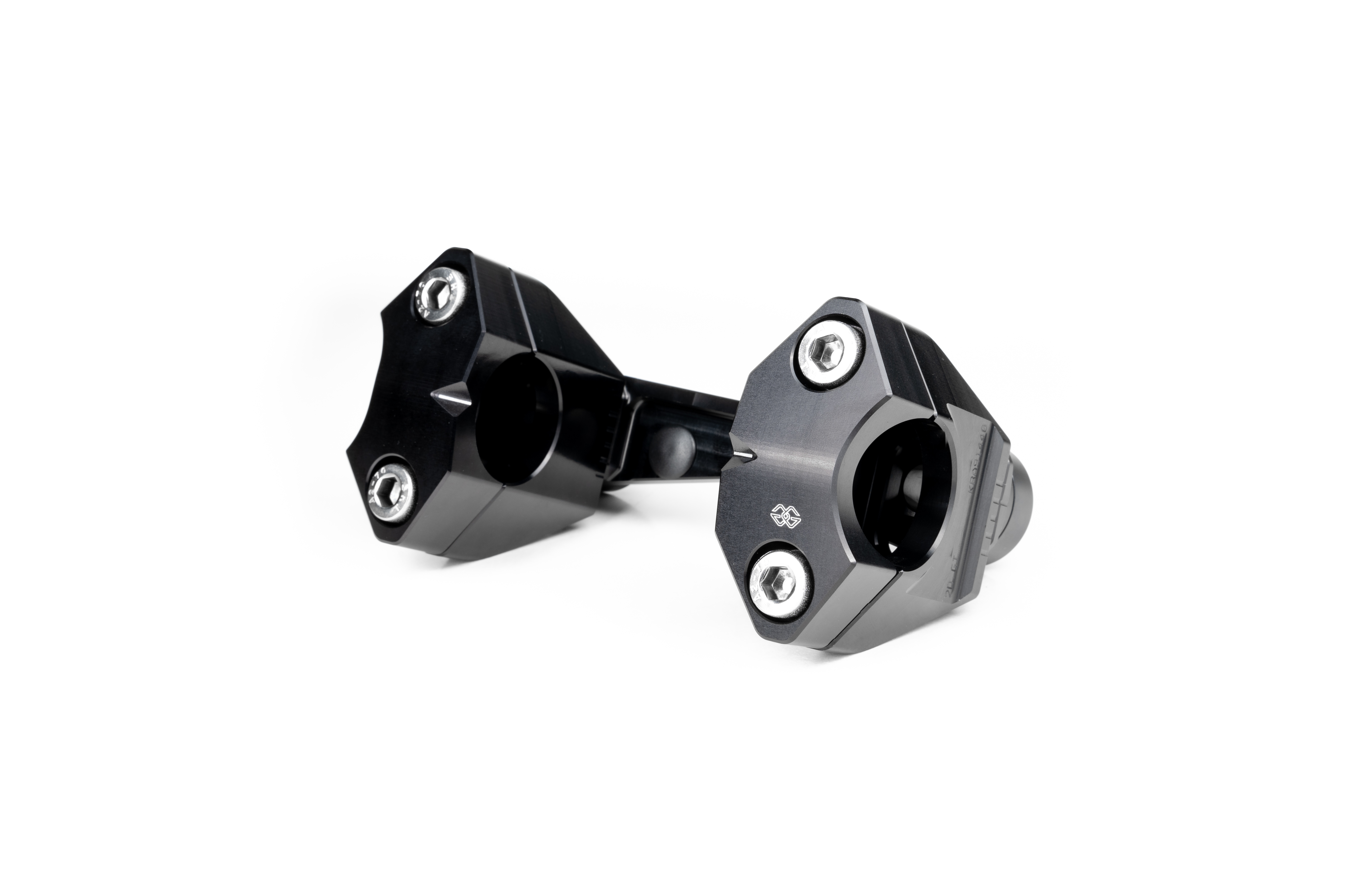 GILLES 2DGT adjustable handlebar risers, black