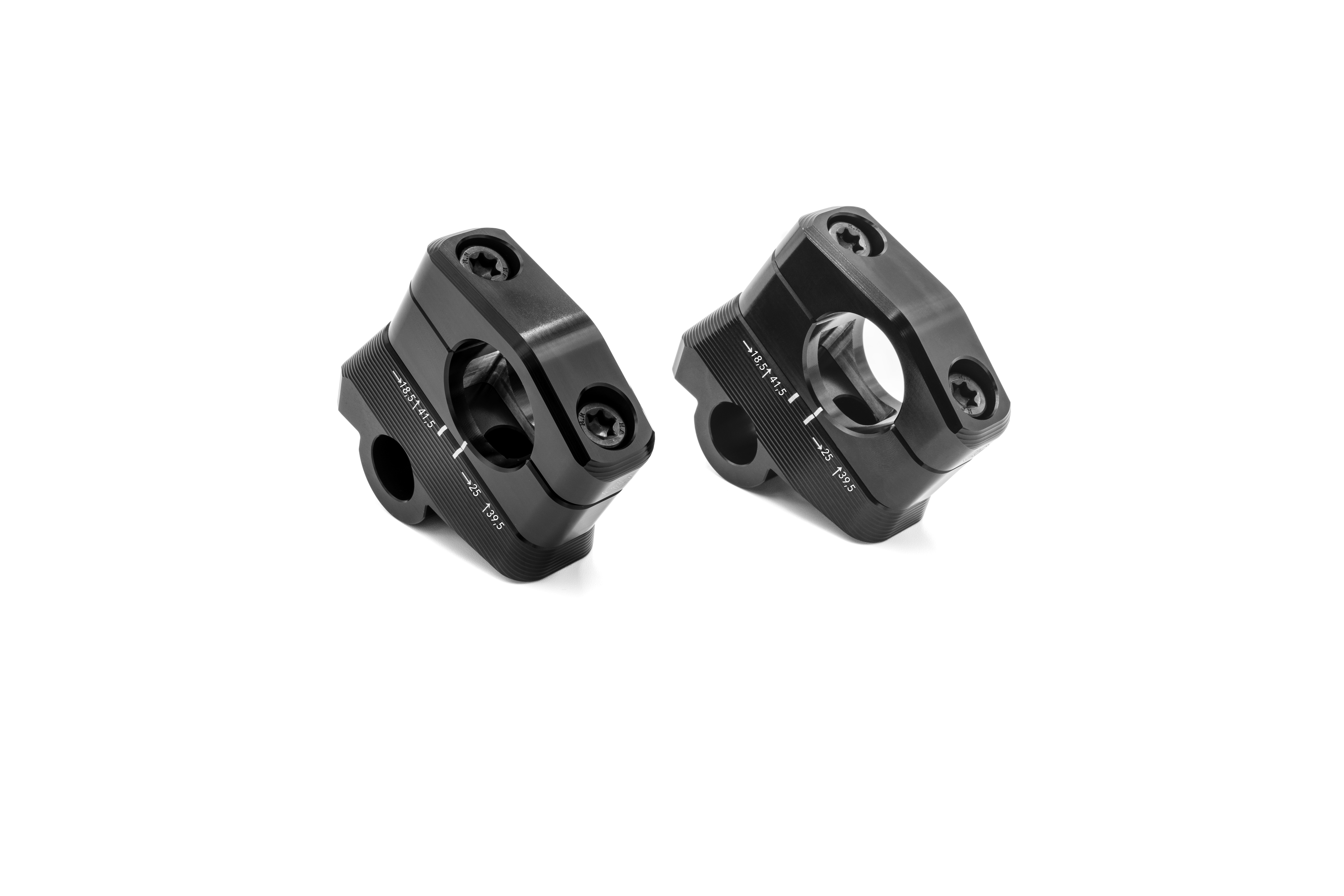 GILLES 1D.GT handlebar risers, black