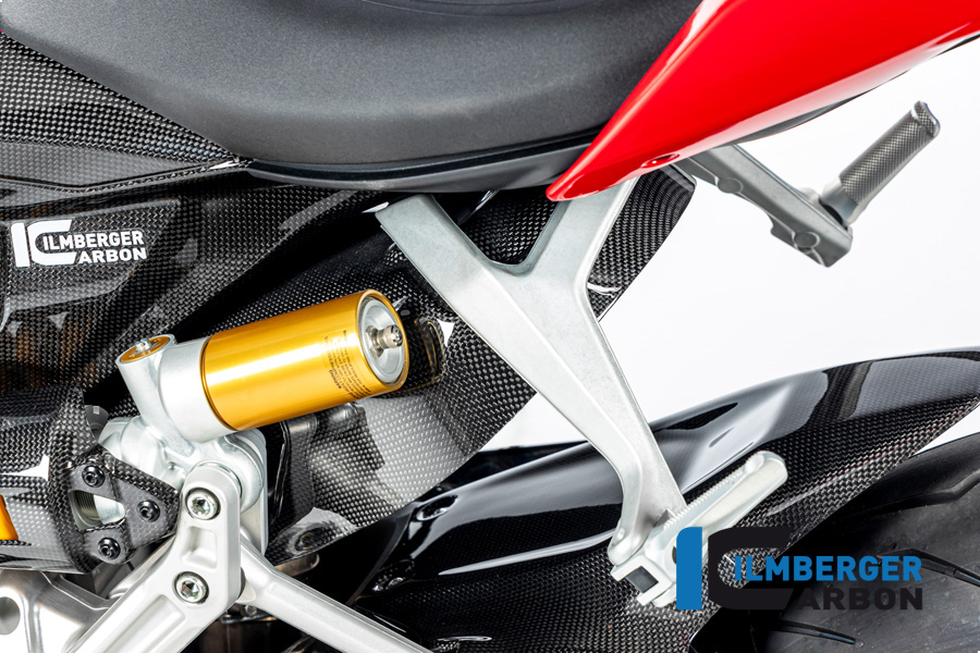 Ilmberger Carbon Exhaust Heat Shield, Glossy, Ducati Streetfighter V2, 2022-