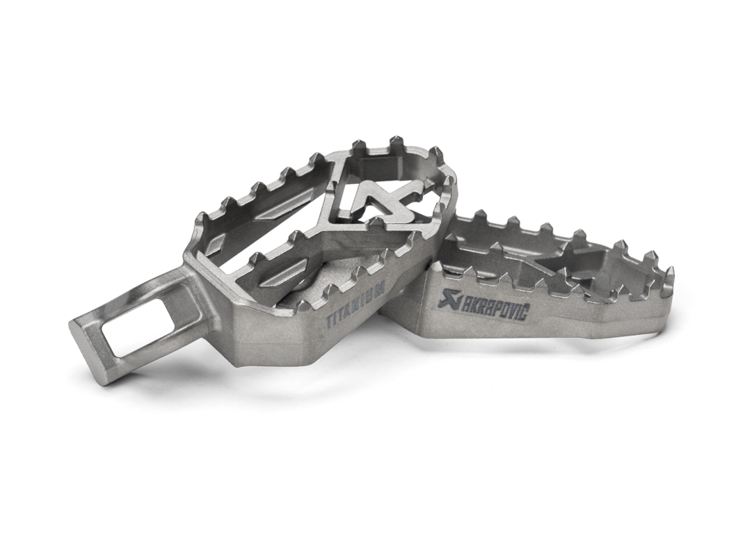 Akrapovic Adventure footrest Titanium for Triumph, Tiger 1200 GT, Rally, Tiger 800 X-models, Tiger 850, 900, Tiger Sport 660