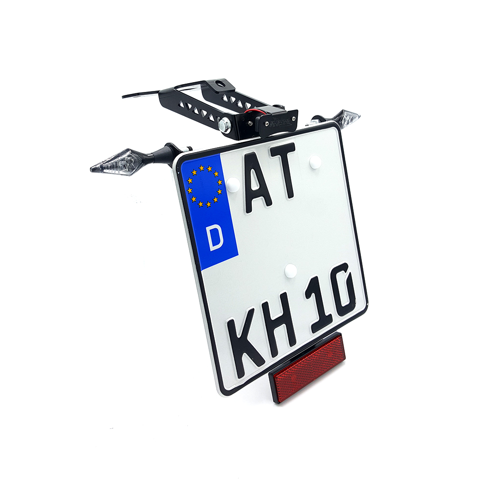 alpha Technik Number Plate Holder for Aprilia RSV4; Type RK; Model Year 2011-