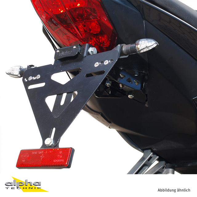 alpha Technik Number Plate Holder Triumph Street Triple, R; Type L67LR; Model Year 2013-