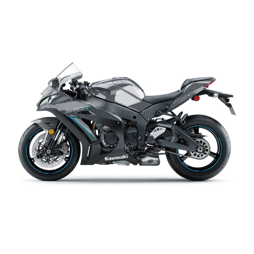 Stompgrip Traction Pads clear, for Kawasaki ZX10R Ninja 2011-2025, ZX10R SE 2019-2020, ZX10RR 2017-2025