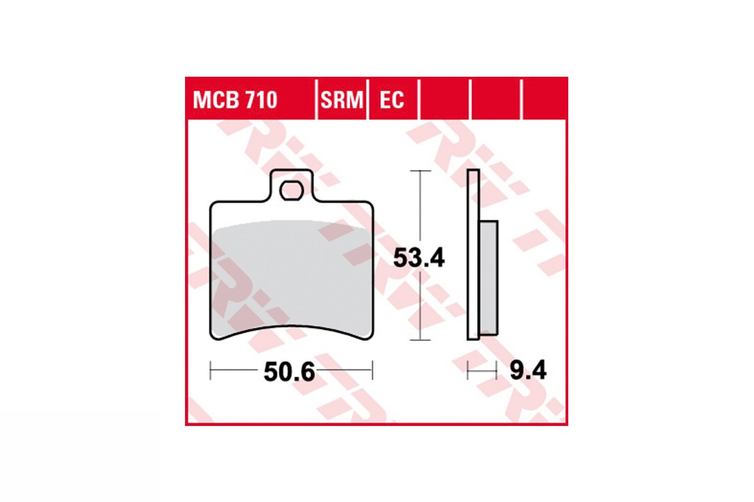 TRW brake pad Set MCB710EC rear