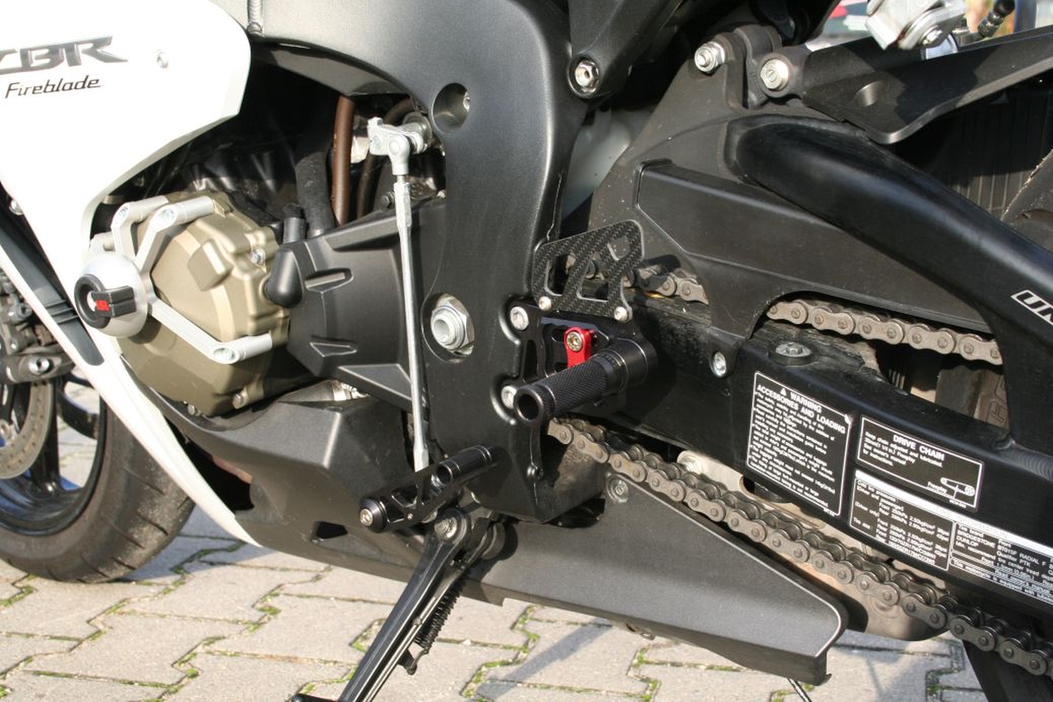 LSL 2Slide Rearset for CBR 1000RR from 2008, Racing, black-red