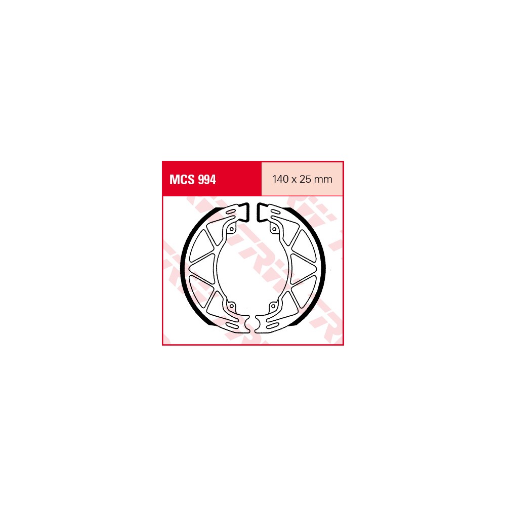 TRW LUCAS brake shoes Pad Set MCS994