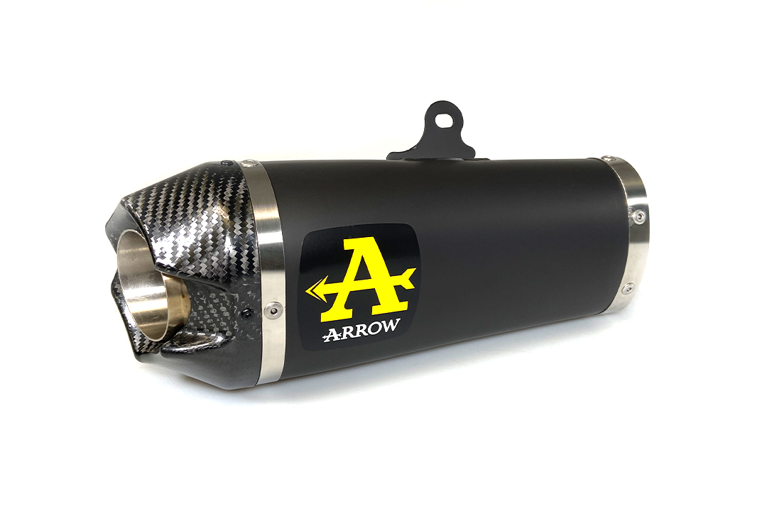 ARROW WORKS Exhaust for Yamaha Tracer 700 / MT-07 2020-, Black Stainless Steel