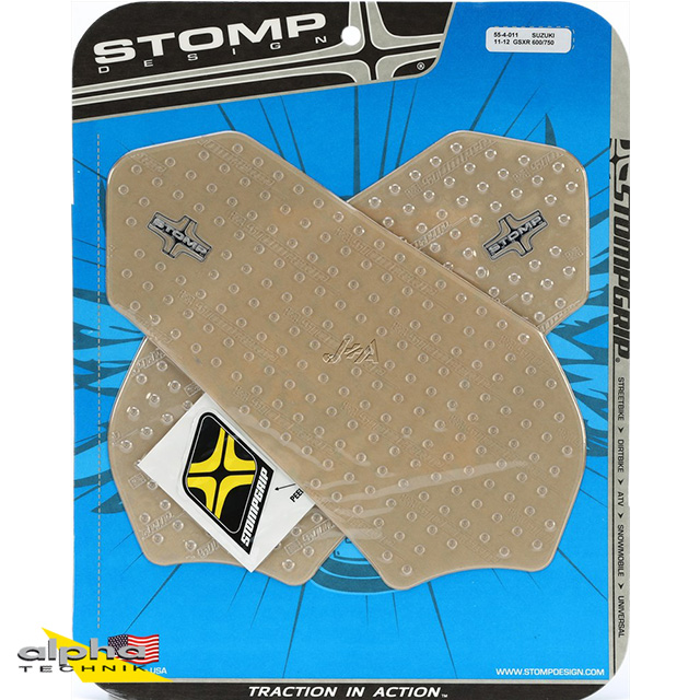 Stompgrip clear, Volcano, for Suzuki GSXR600, 750, 2011-2025
